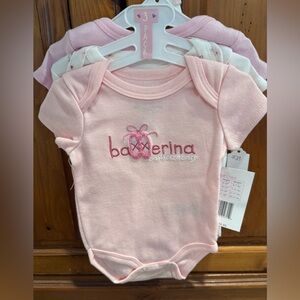 Ballerina Pink Baby Bodysuit Set